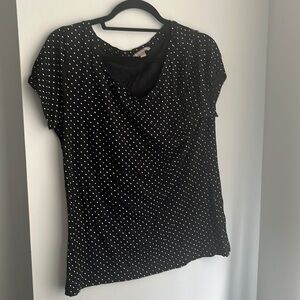 Banana Republic Polka Dot Short Sleeve Shirt - XL
